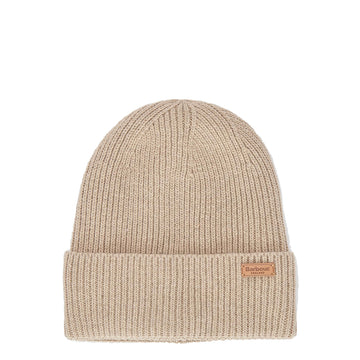 Barbour Amble Beanie Hat White Pepper - Parasol Store
