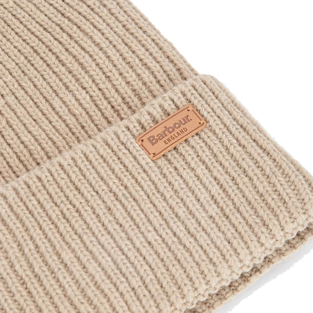 Barbour Amble Beanie Hat White Pepper - Parasol Store
