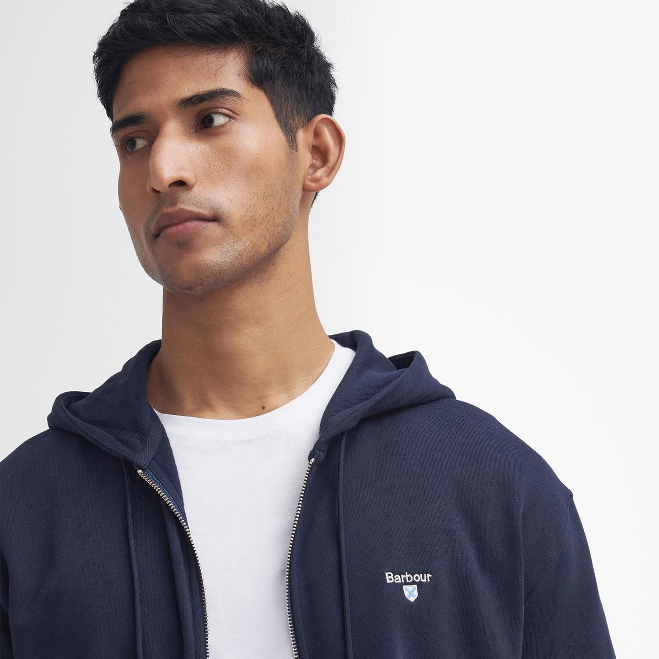 Barbour Beckhill Hoodie Navy - Parasol Store