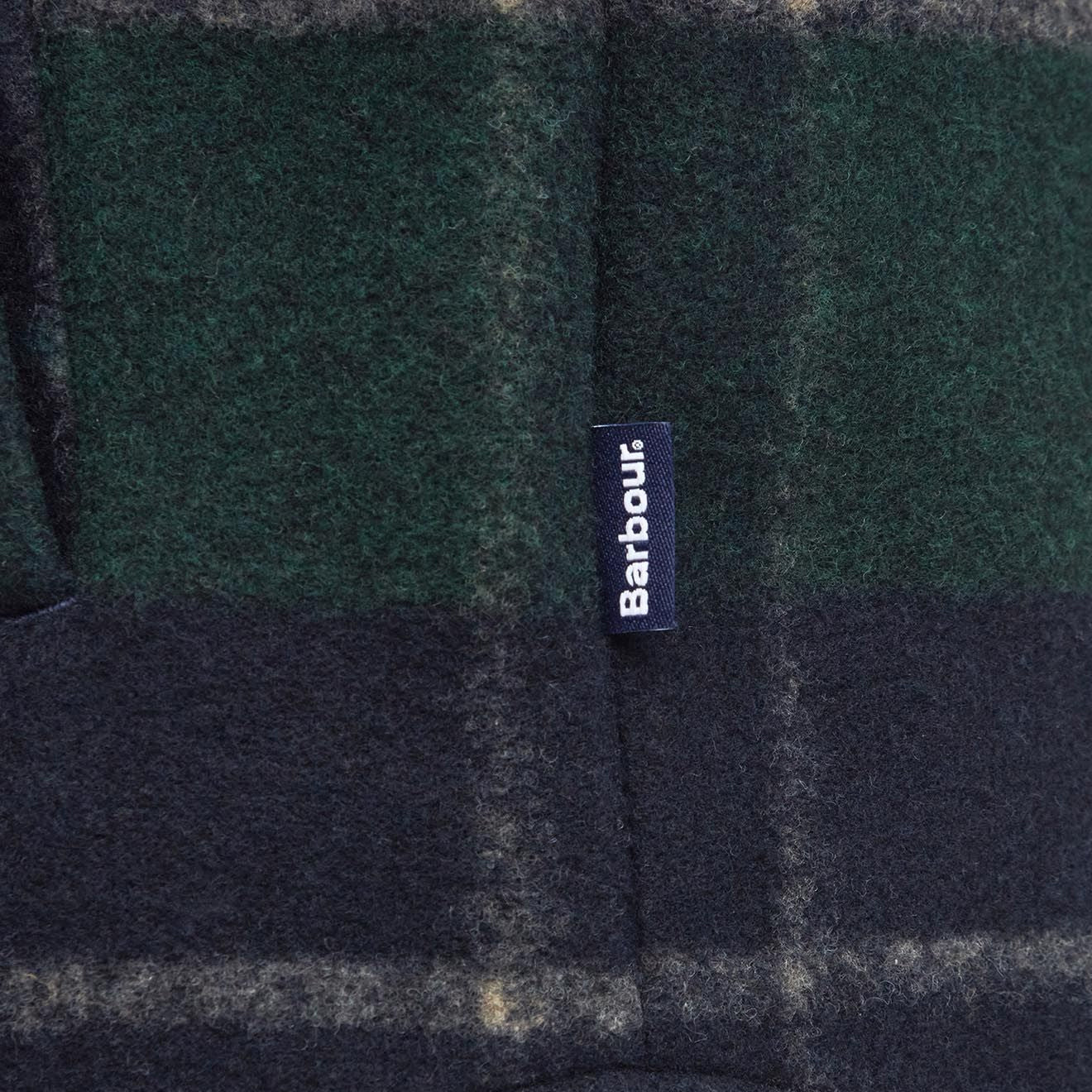 Barbour Chapter Tailored Check Overshirt Green Loch Tartan - Parasol Store