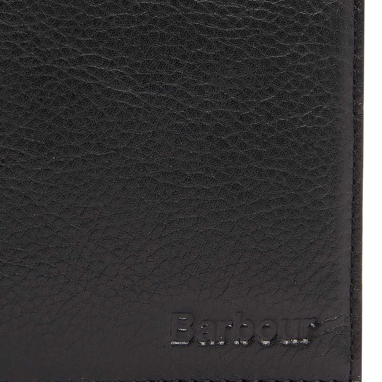Barbour Colwell Leather Billfold Wallet Black/Classic - Parasol Store