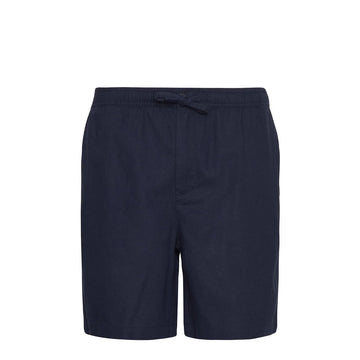 Barbour Cotton Linen Relaxed Short Navy - Parasol Store
