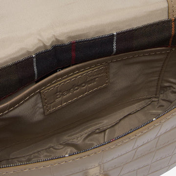 Barbour Eilein Leather Saddle Bag Honey - Parasol Store