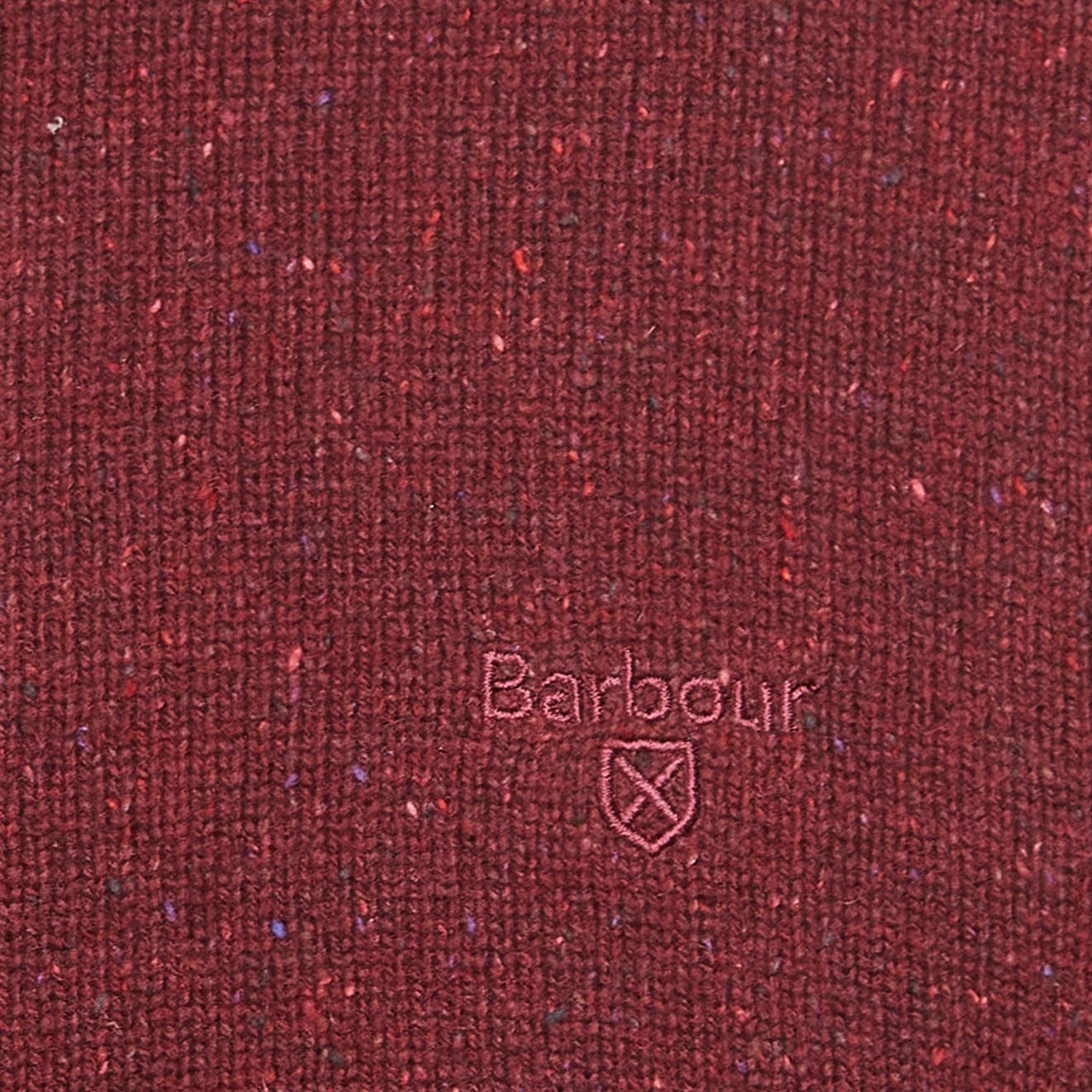 Barbour Essential Tisbury Crew Neck Sweater Ruby - Parasol Store