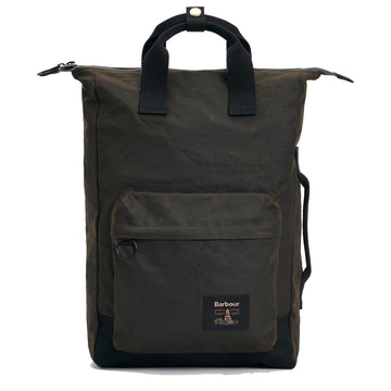 Barbour Field Wax Backpack Olive/Black - Parasol Store