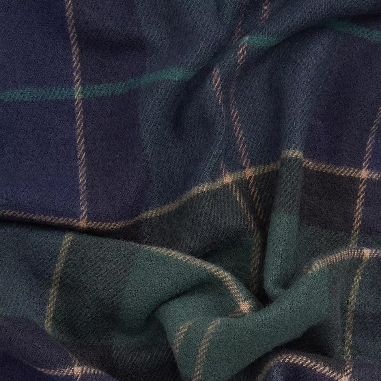 Barbour Galingale Tartan Scarf Green Loch - Parasol Store