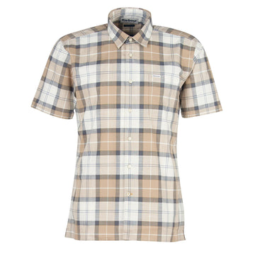Barbour Gordon Tailored Fit Shirt Amble Sand Tartan - Parasol Store
