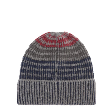 Barbour Harray Beanie Hat Blue Granite - Parasol Store