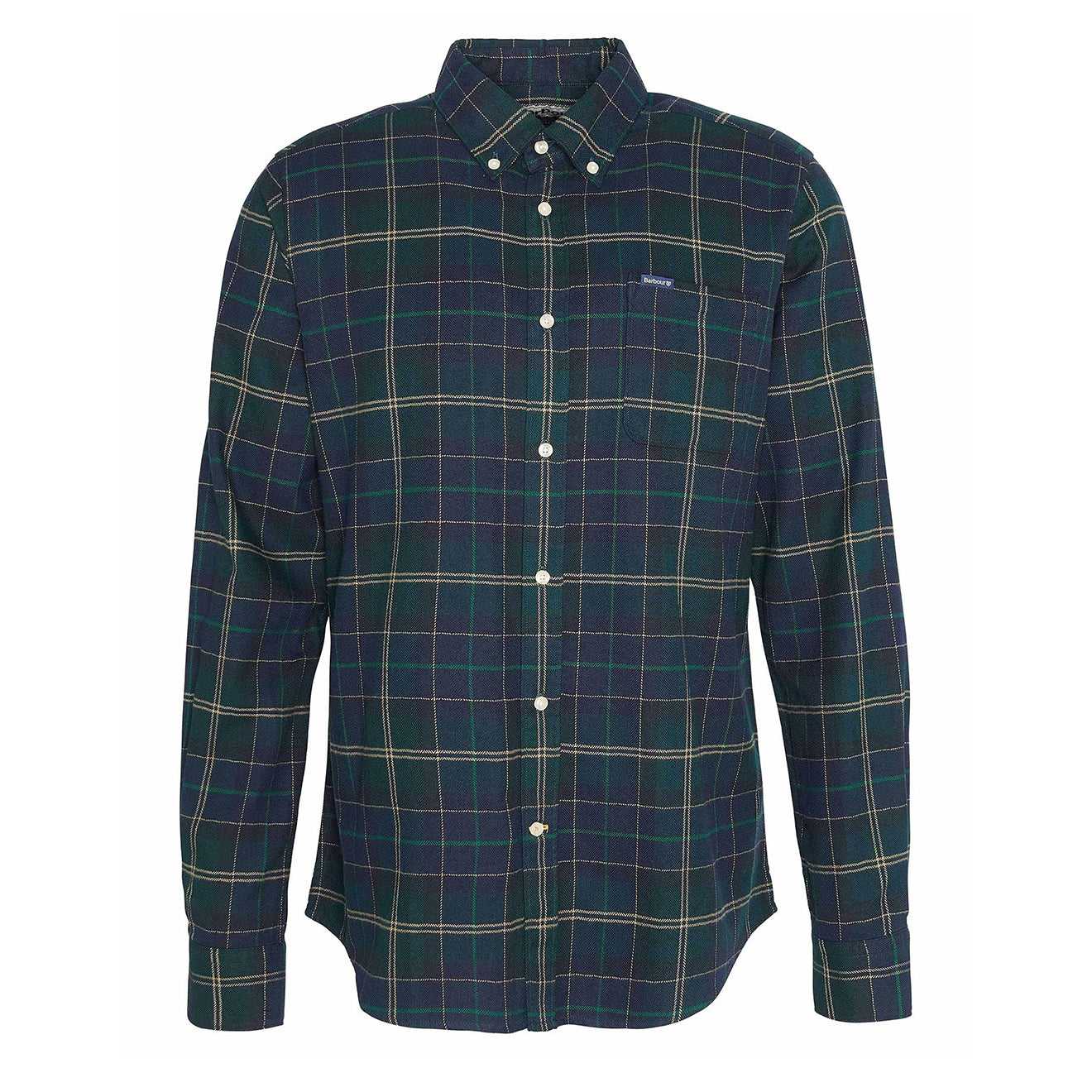 Barbour Kyeloch Tailored Tartan Shirt Green Loch - Parasol Store