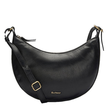 Barbour Laire Leather Sling Bag Black - Parasol Store
