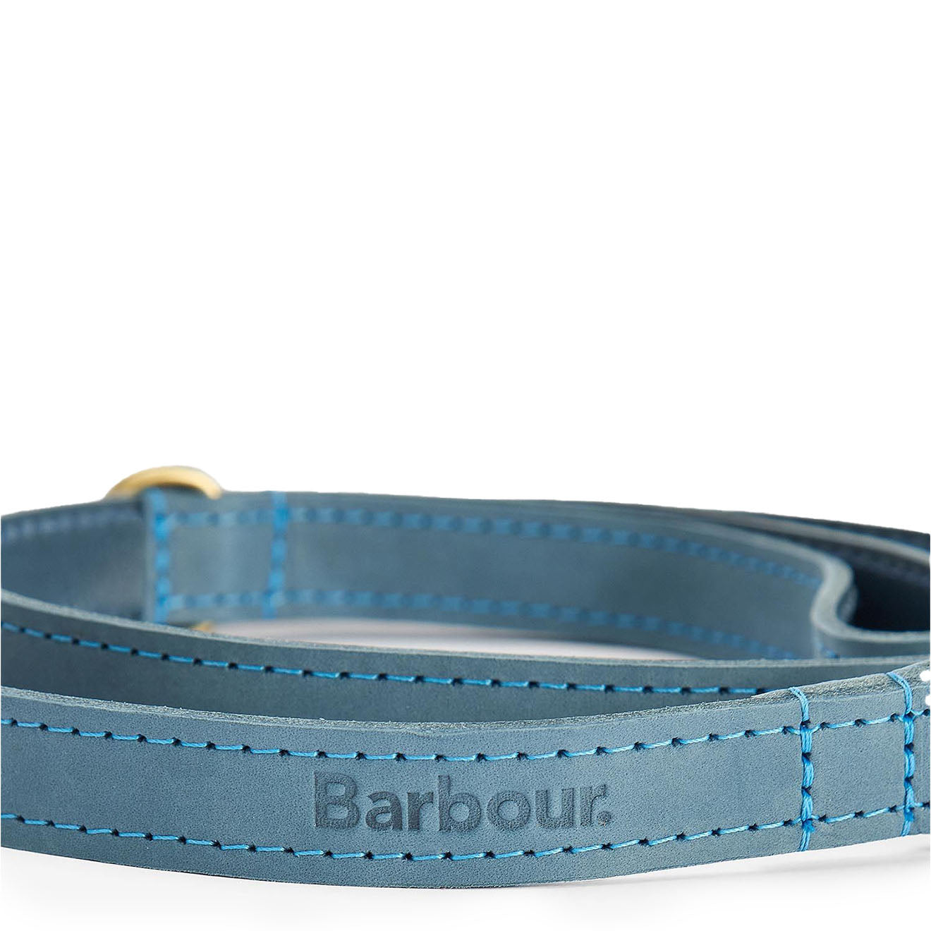 Barbour Leather Dog Lead Classic Blue - Parasol Store