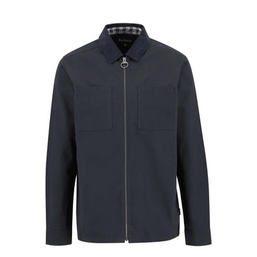Barbour Lenker Overshirt Navy - Parasol Store