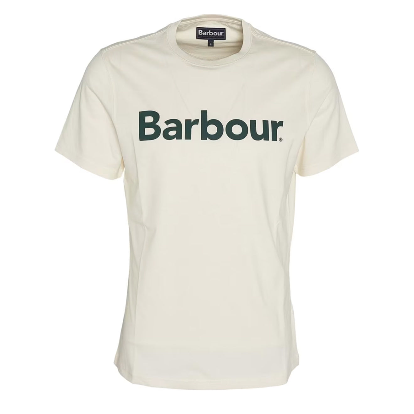 Barbour Logo T-Shirt Whisper White - Parasol Store