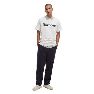 Barbour Logo T-Shirt Whisper White - Parasol Store