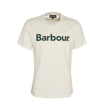 Barbour Logo T-Shirt Whisper White - Parasol Store