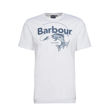 Barbour Lydd Graphic T-Shirt White - Parasol Store