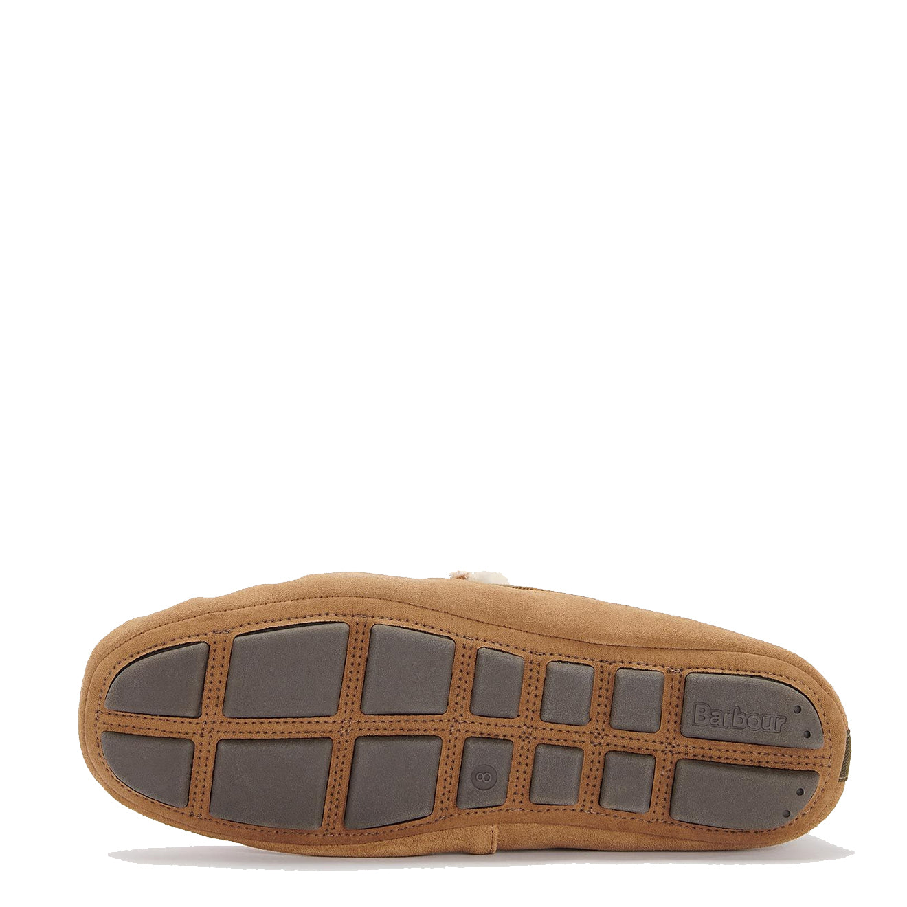 Barbour Monty Moccasin Slipper Camel Suede - Parasol Store
