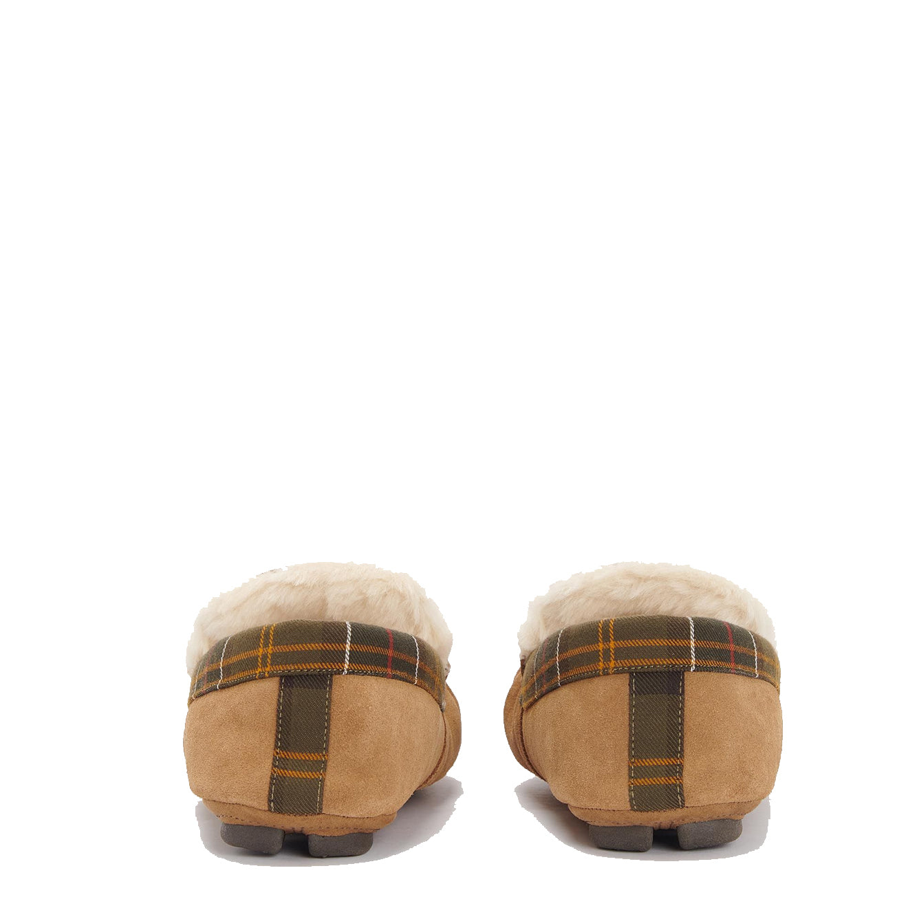 Barbour Monty Moccasin Slipper Camel Suede - Parasol Store
