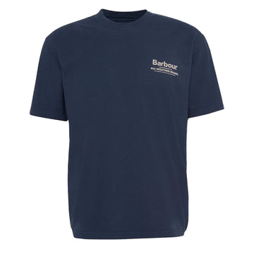Barbour Outdoors Graphic Fit T-Shirt Navy - Parasol Store