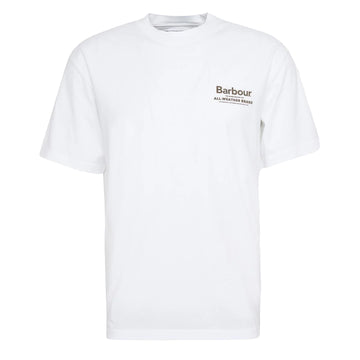 Barbour Outdoors Graphic Fit T-Shirt White - Parasol Store