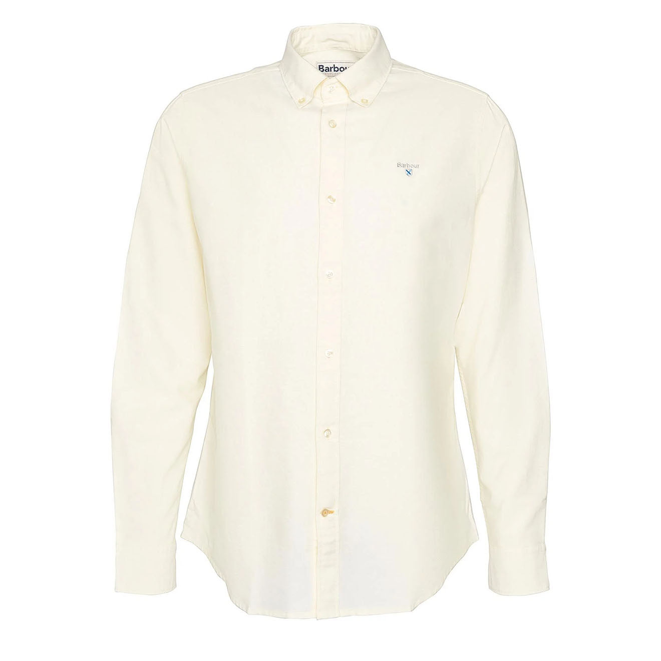 Barbour Oxford Tailored Long Sleeved Shirt Lemon - Parasol Store