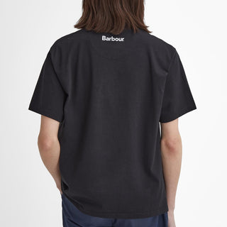 Barbour Pell Oversized Graphic T-Shirt Black - Parasol Store
