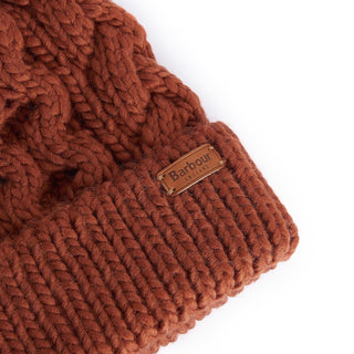 Barbour Penshaw Beanie Hat Warm Ginger - Parasol Store
