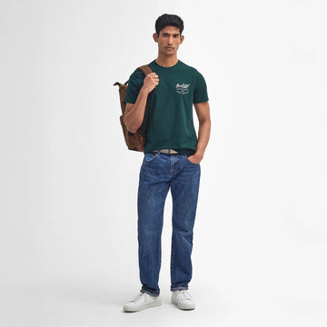 Barbour Script Graphic T-Shirt Seaweed - Parasol Store