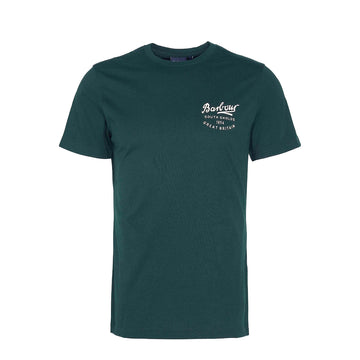 Barbour Script Graphic T-Shirt Seaweed - Parasol Store