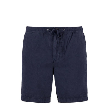 Barbour Seersucker Relaxed Short Navy - Parasol Store