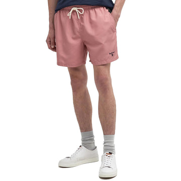 Barbour Staple Logo 5' Swim Short Pink Clay - Parasol Store