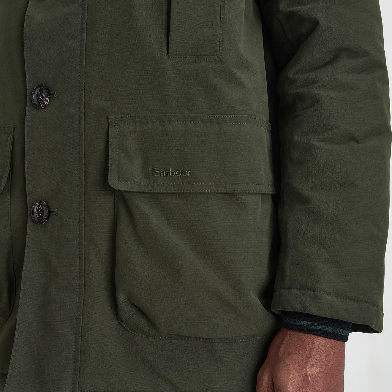 Barbour Winter Beaufort Waterproof Parka Sage - Parasol Store