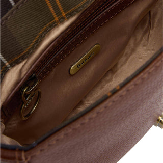 Barbour Womens Elm Leather Crossbody Bag Brown