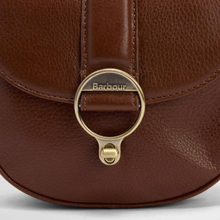 Barbour Womens Elm Leather Crossbody Bag Brown