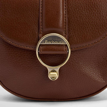 Barbour Womens Elm Leather Crossbody Bag Brown