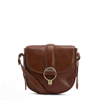 Barbour Womens Elm Leather Crossbody Bag Brown