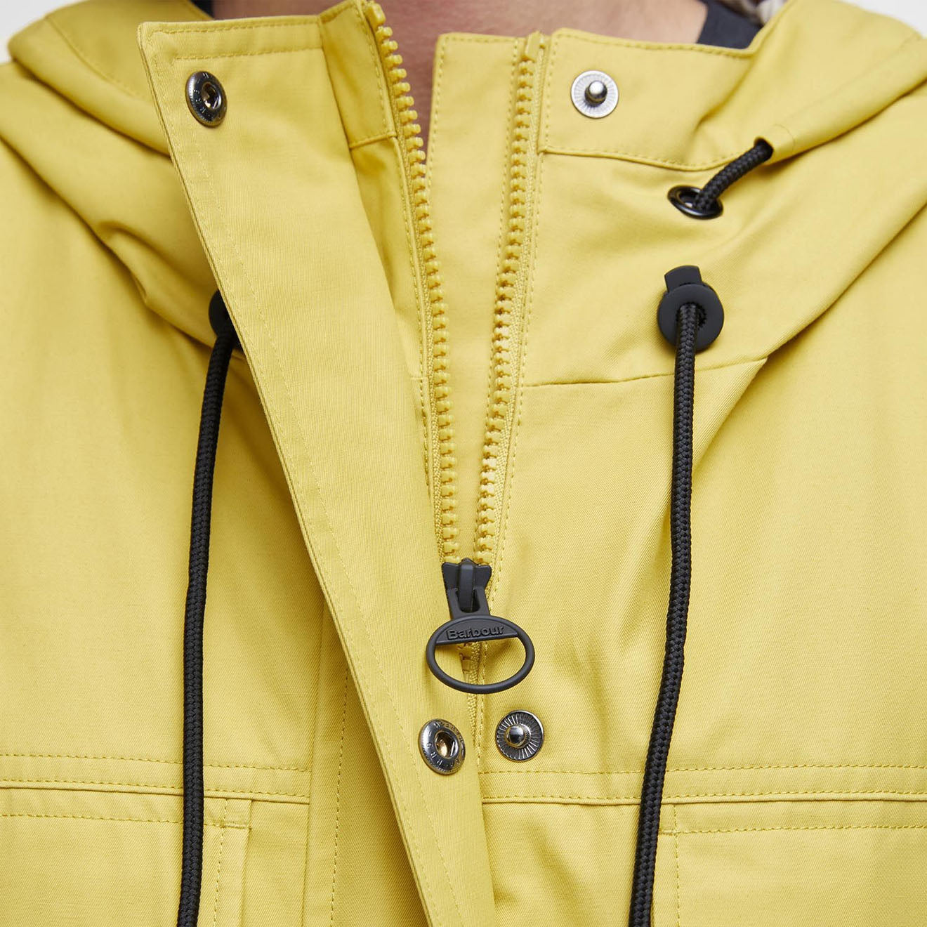 Barbour Womens Evie Showerproof Parka Limeade/Light Sand - Parasol Store