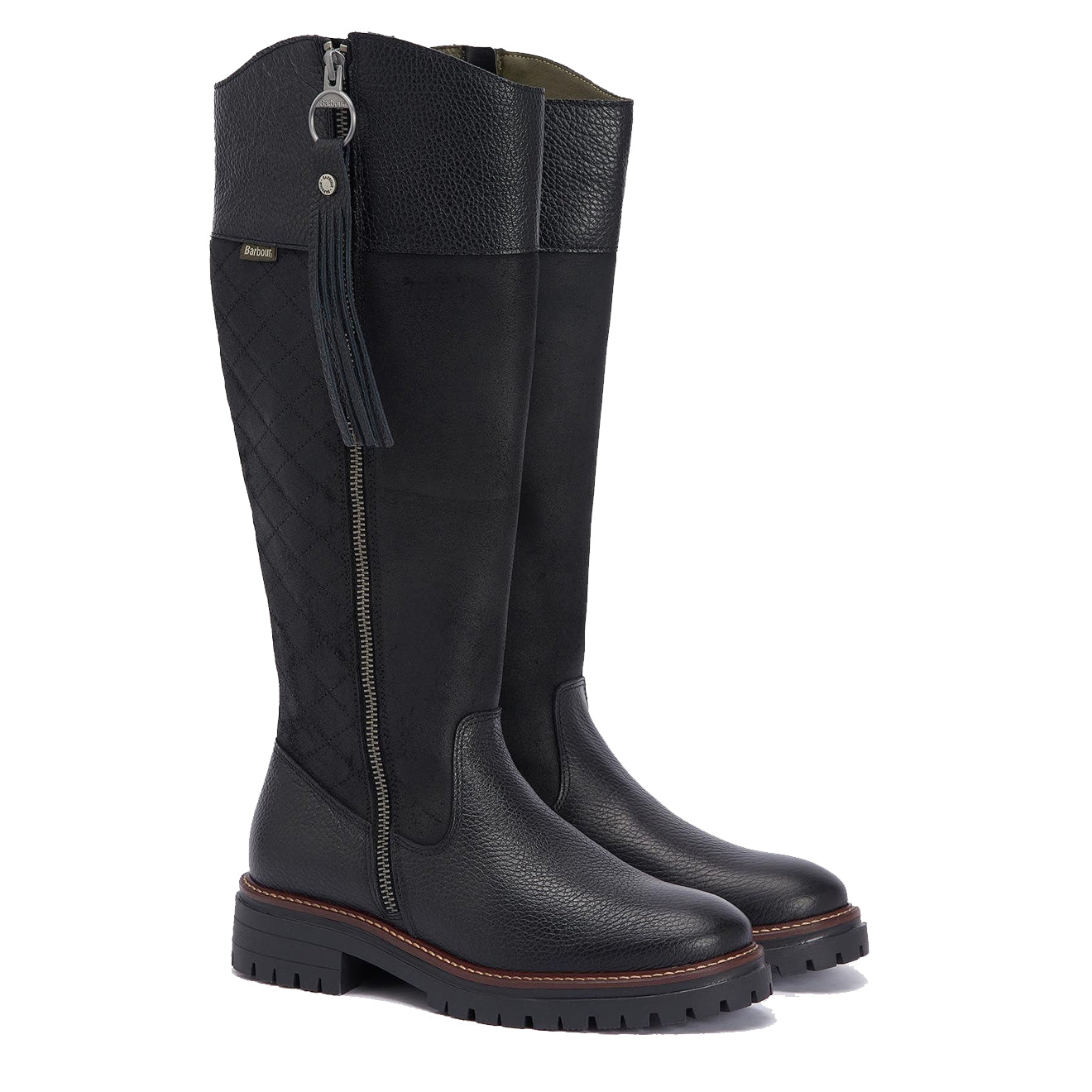Barbour Womens Ingrid Tall Boot Black - Parasol Store