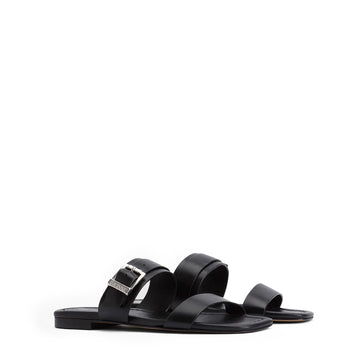 Barbour Womens Louise Flat Sandal Black - Parasol Store