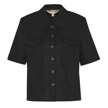 Barbour Womens Luna Shirt Black - Parasol Store