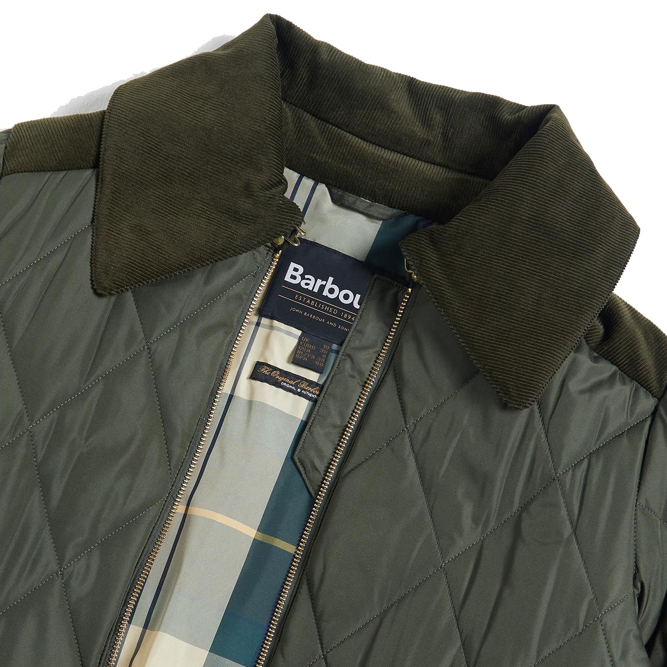 Barbour Womens Malton Quilt Olive / Ancient - Parasol Store