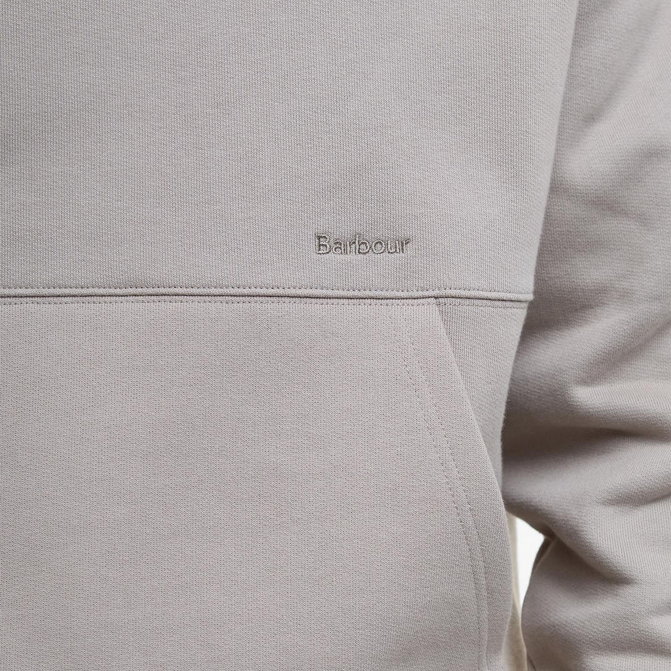 Barbour Yalding Hooded Sweatshirt Concrete - Parasol Store