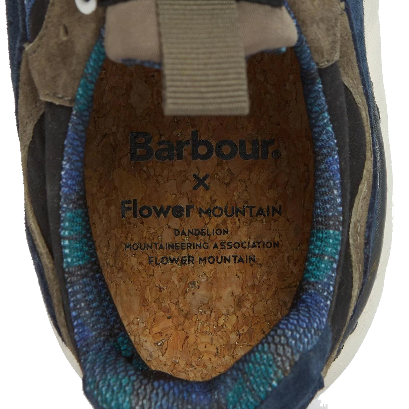 Barbour x Flower Mountain Yamano 3 Trainer Navy / Olive - Parasol Store
