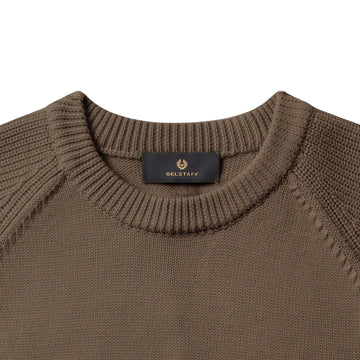 Belstaff Aspect Crewneck Jumper Major Brown - Parasol Store
