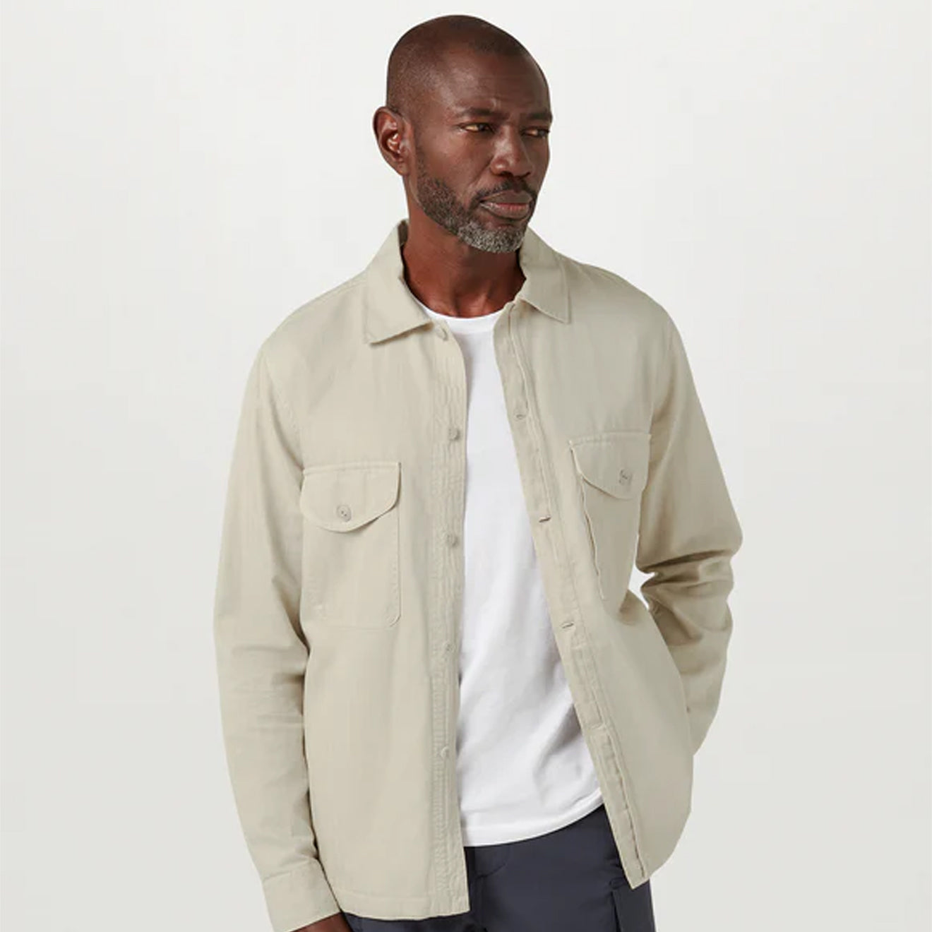 Belstaff CS60 Overshirt Stone Beige - Parasol Store