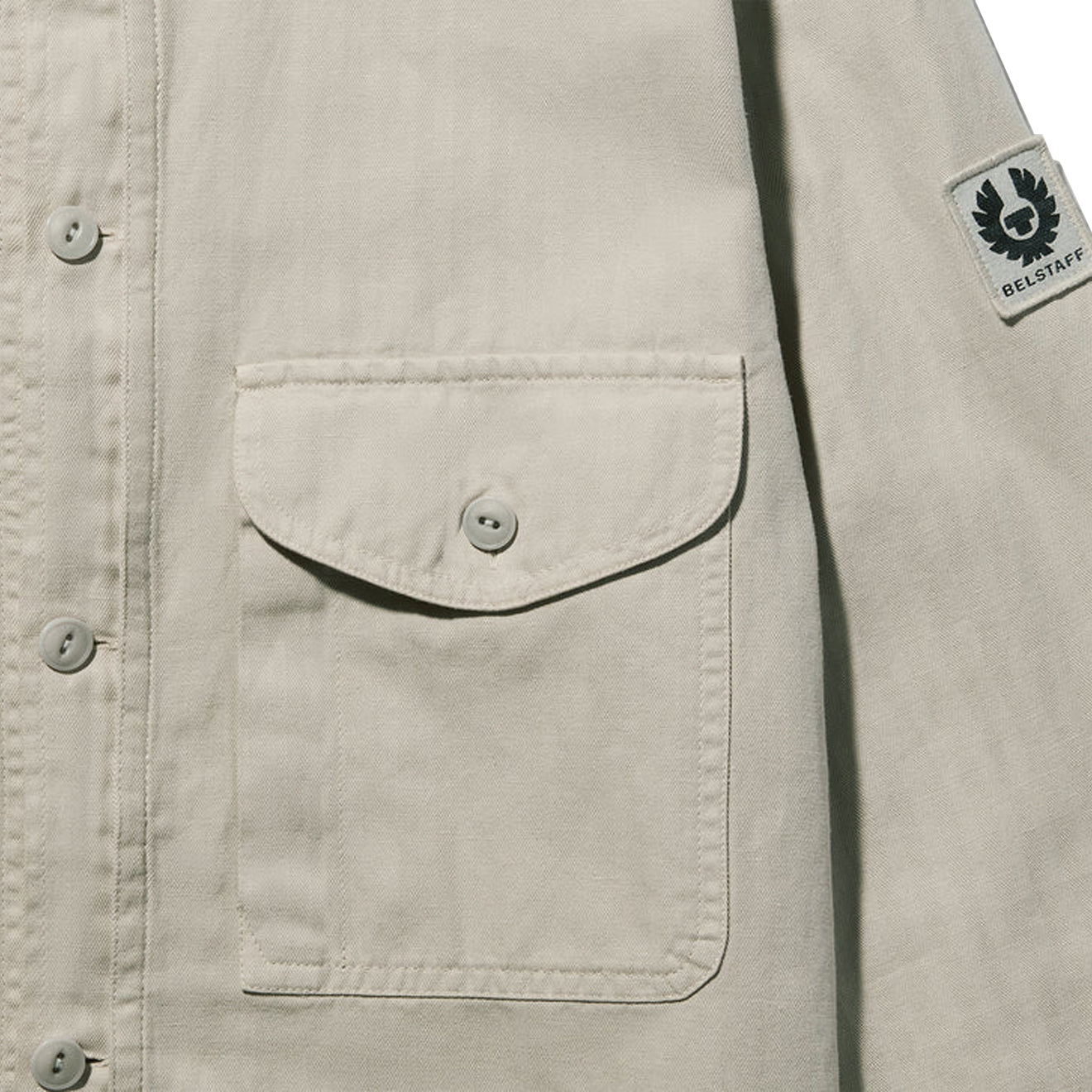Belstaff CS60 Overshirt Stone Beige - Parasol Store