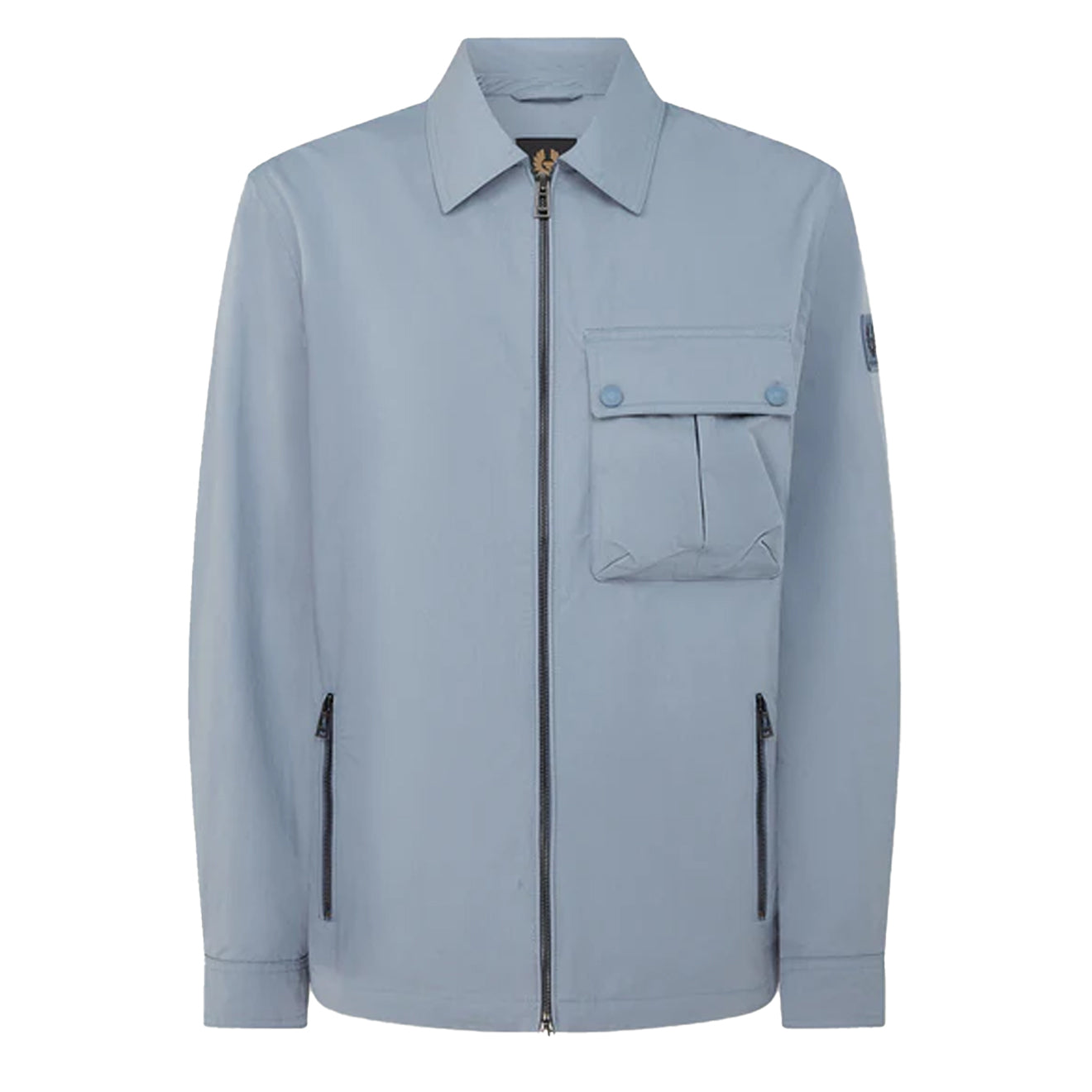Belstaff Drome Overshirt Blue Flint - Parasol Store