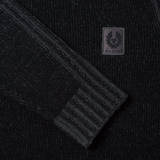 Belstaff Seasonal Watch Crewneck Jumper Black / Tornado Grey - Parasol Store