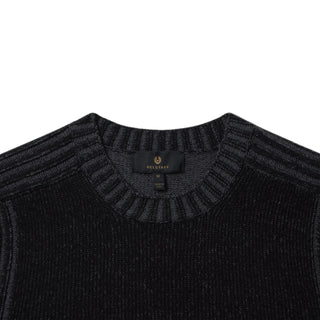 Belstaff Seasonal Watch Crewneck Jumper Black / Tornado Grey - Parasol Store