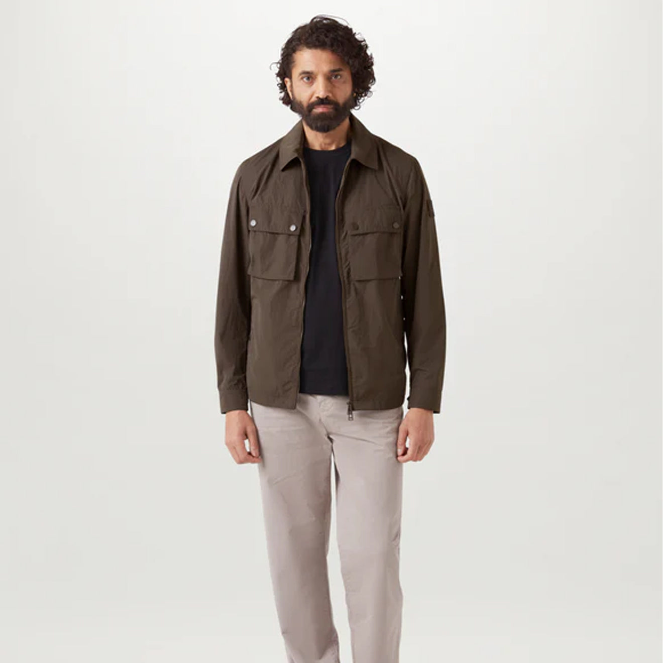 Belstaff Tourer Overshirt Army Olive - Parasol Store